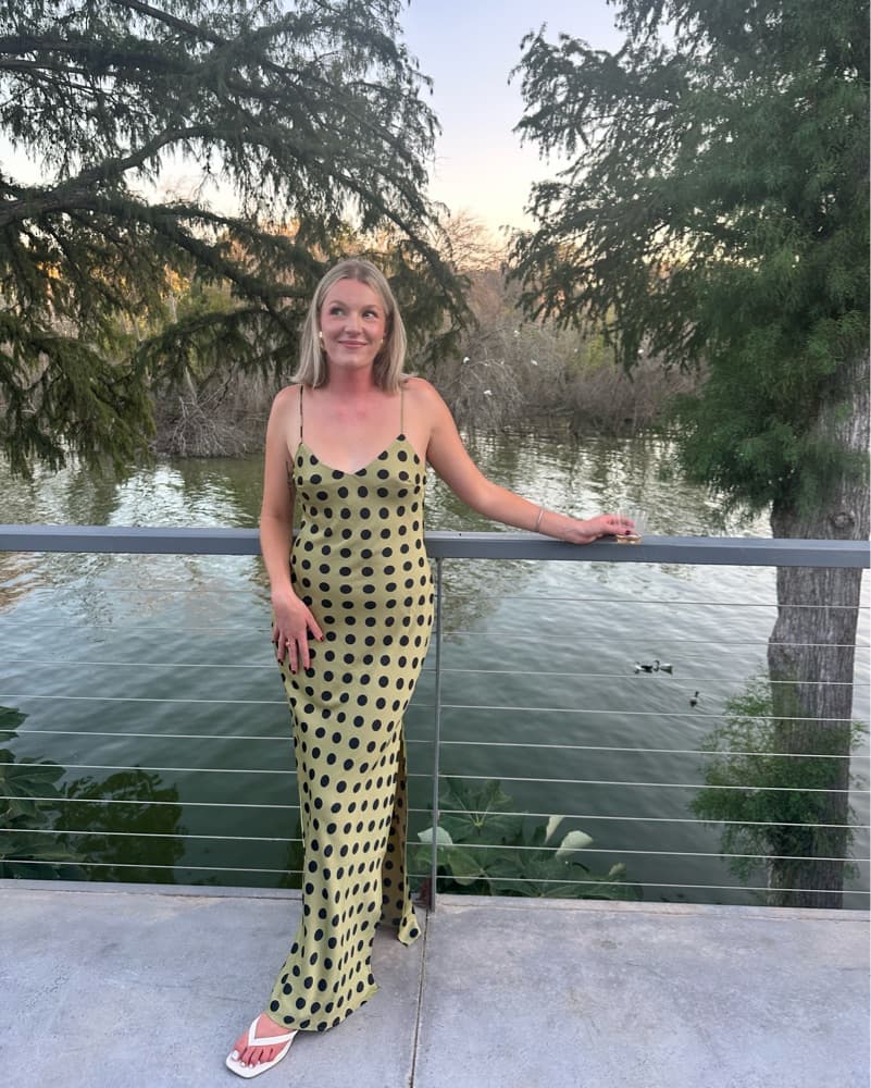 Polka Dot Maxi Dress - Image 1