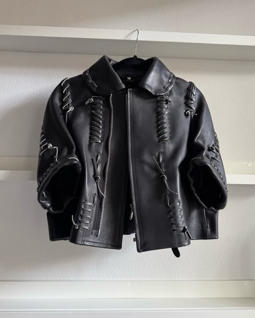 Edgy Moto Leather jacket - Image 1