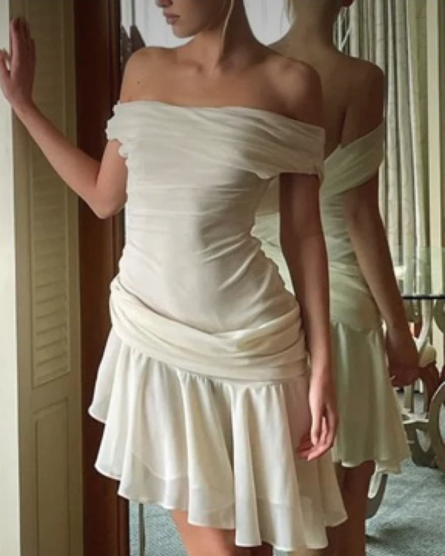 Off White Dress Dress  - Image 1