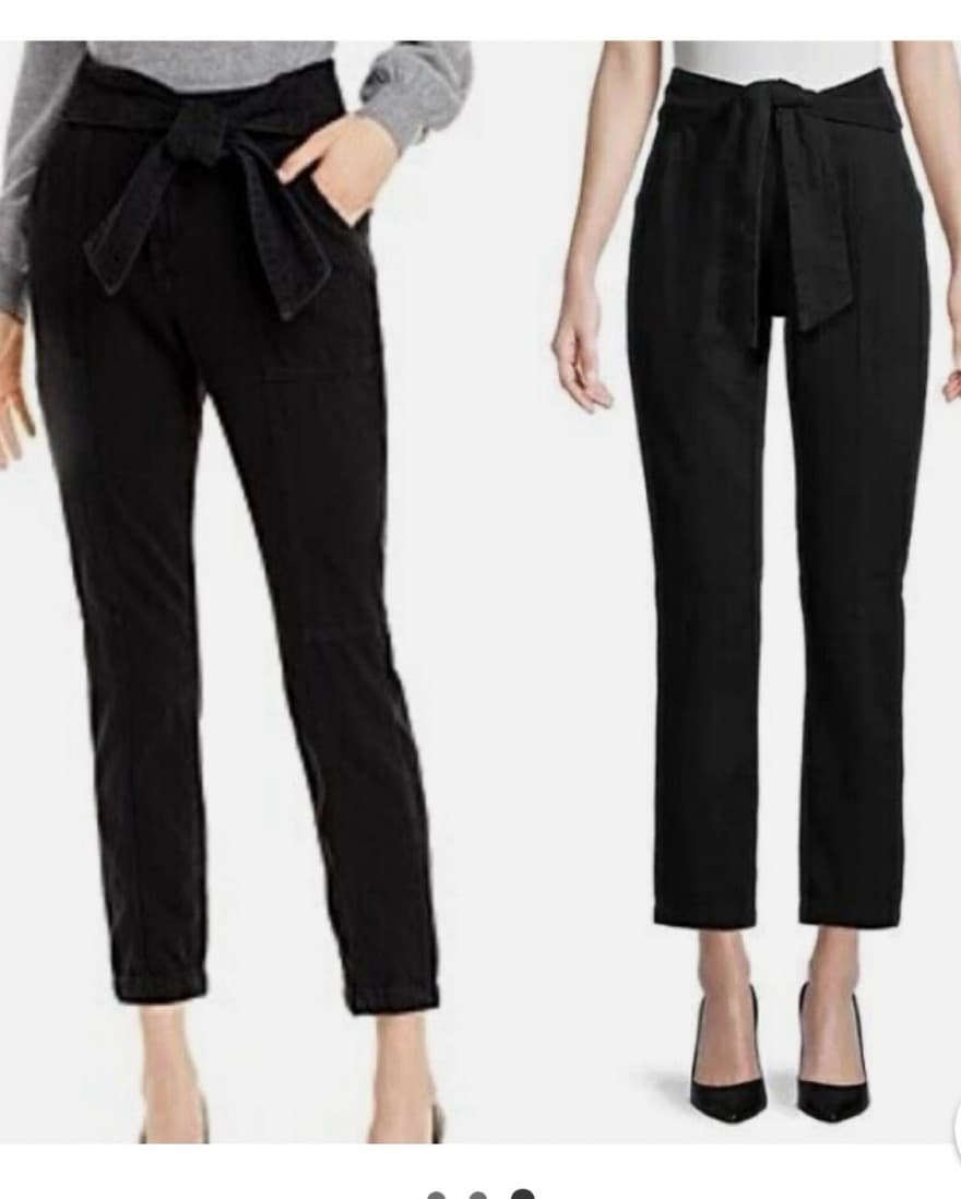 Jonathan Simkhai Black Denim Tie Pants - Image 2