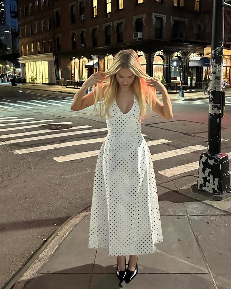 Odd Muse Polka Dot Dress - Image 3
