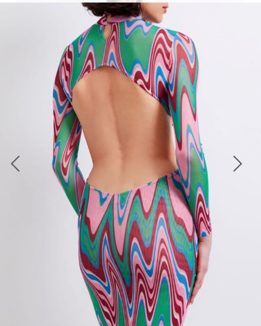 PatBO Wave Printed Maxi Dress Multicolor - Image 4