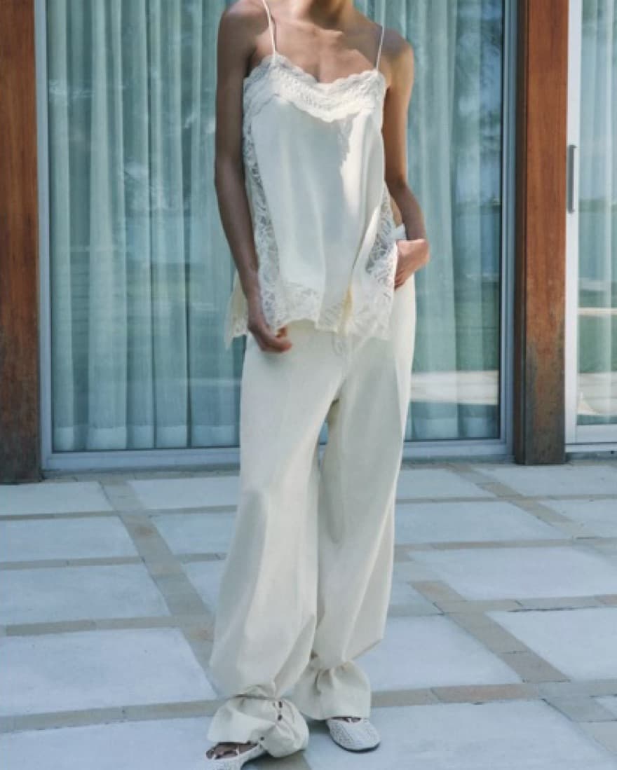 Lace Silk Top - Image 2