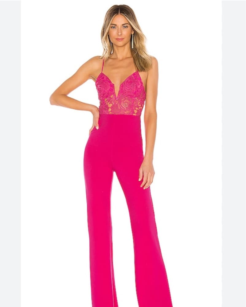 Revolve Pink Jumpsuit - Image 1