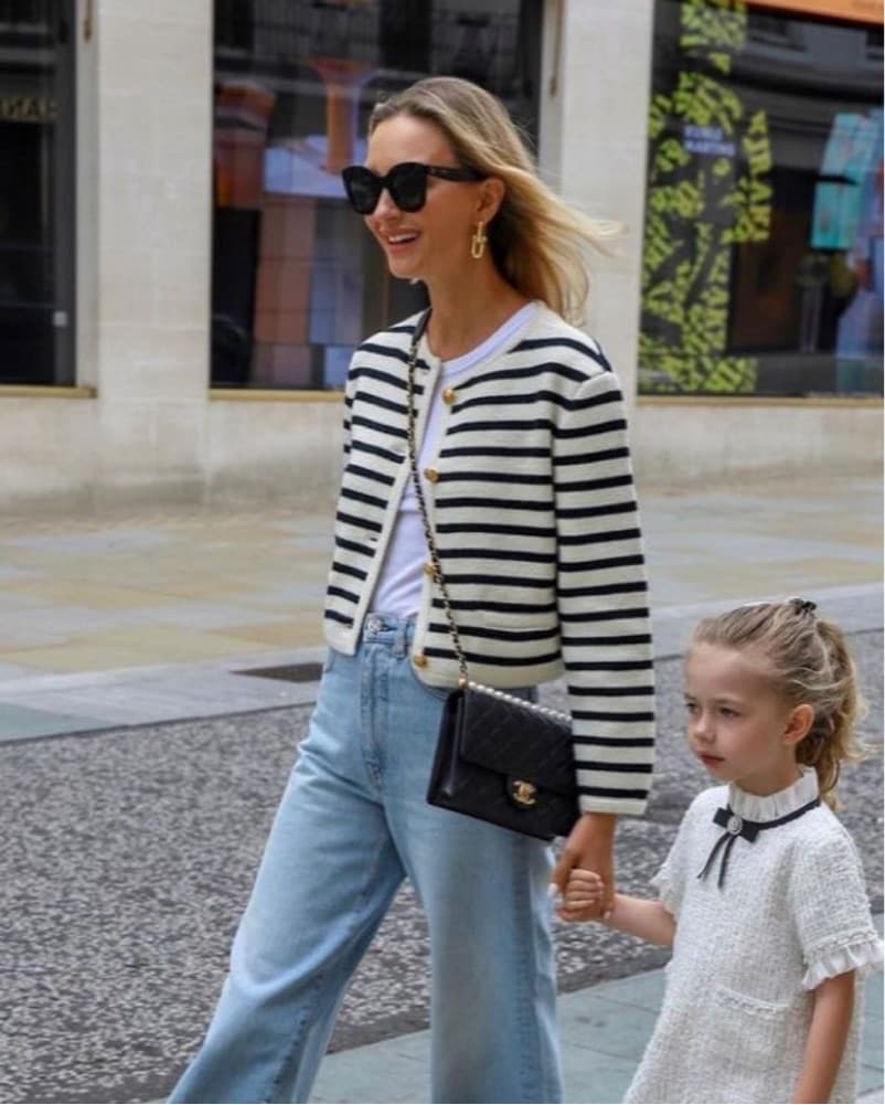 J. Crew Striped Knit Lady Jacket - Image 4