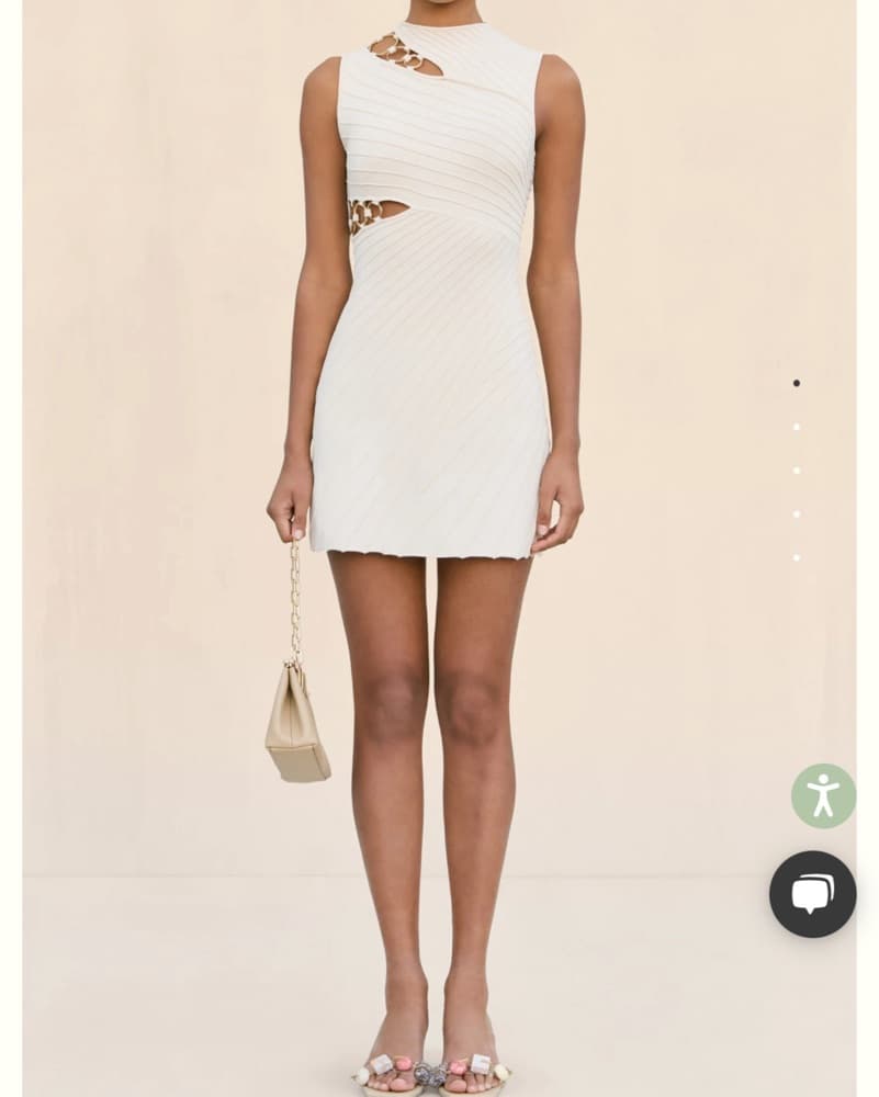New Season Cult Gaia Cream Mini Dress  - Image 2