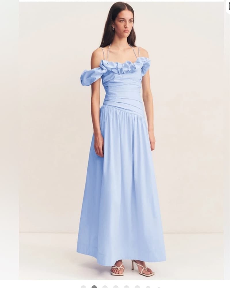 Shony Joy Maiori Bubble Sleeve Maxi Dres - Image 1