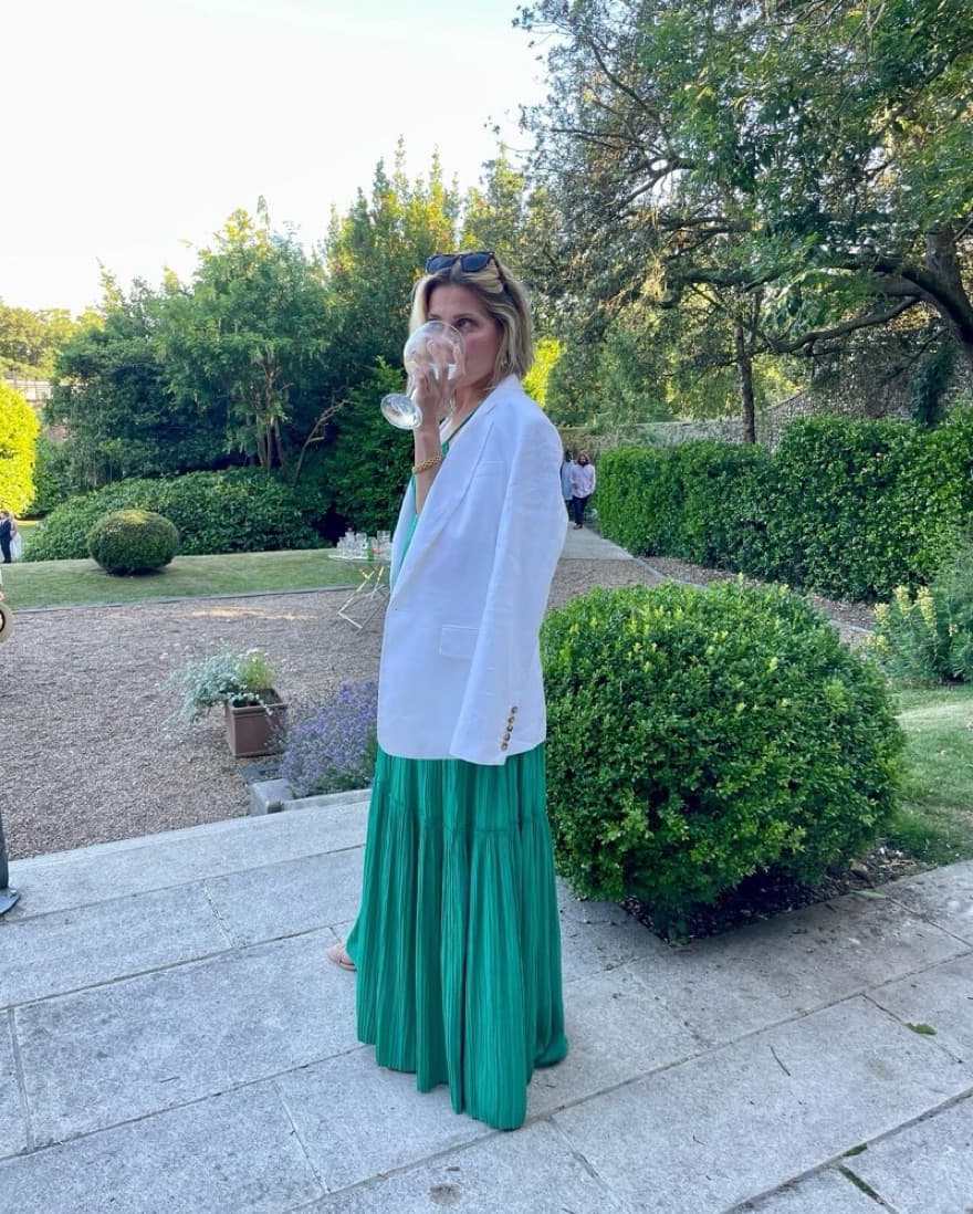 ALC Green Satin Gown - Image 2