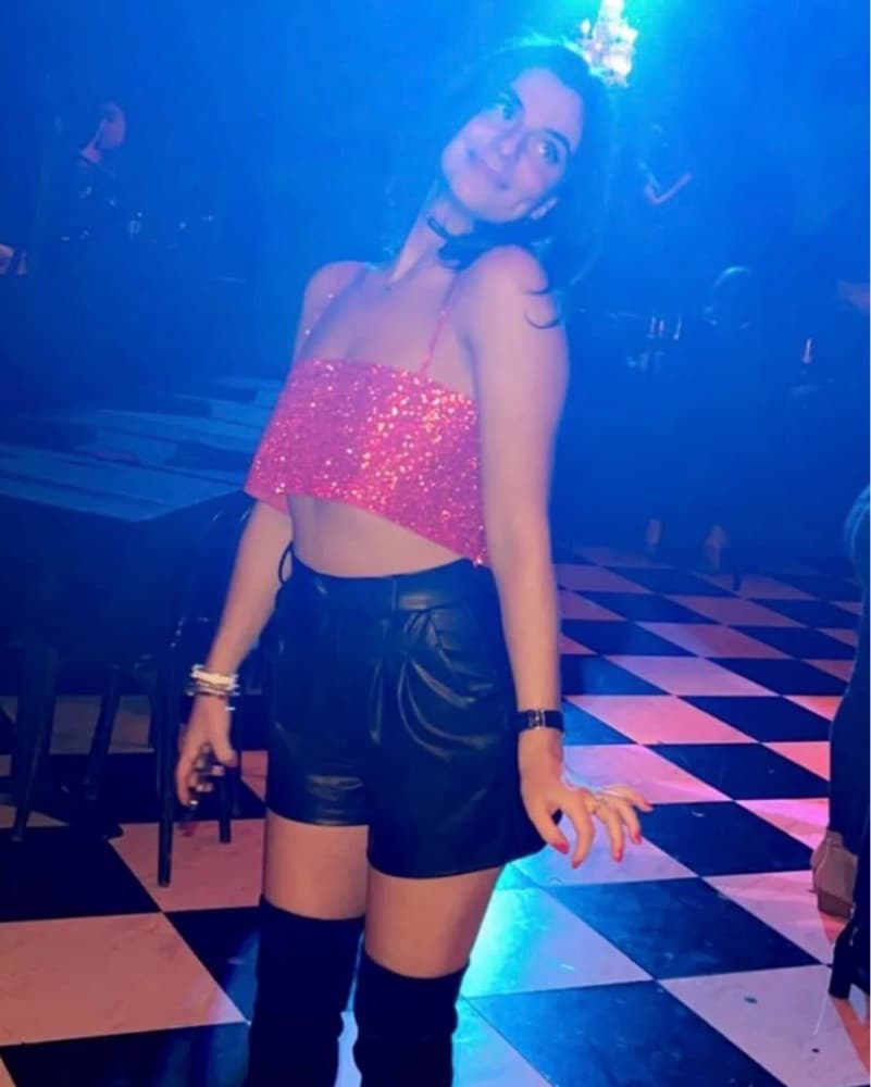 Glittery Red Cropped Top - Image 2
