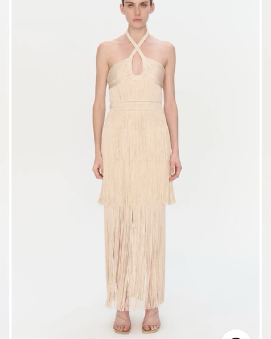 SIMKHAI Baldwin Dress | Champagne -  - Image 2