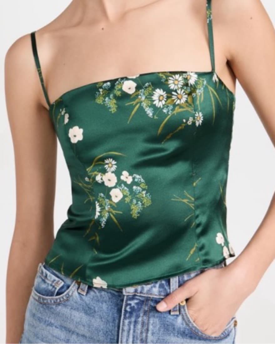 Reformation Overland Silk Top - Image 3