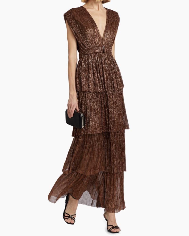 Sabina Musáyev Skylar Metallic Gown - Image 1
