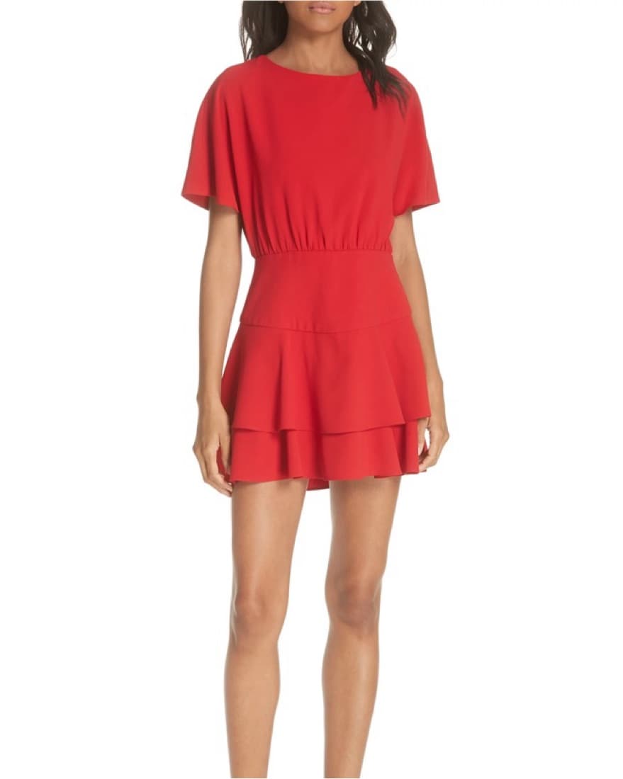 Alice and Olivia Red Palmira Dress  - Image 1
