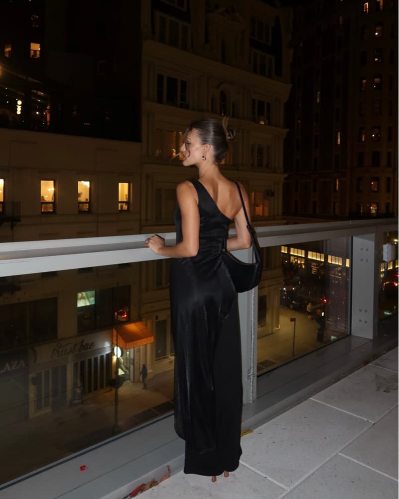 One Shoulder Pleated Jumpsuit - Image 3