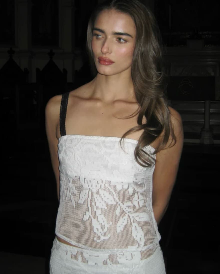 WITH JÉAN Saint Top & Skirt | White - Image 2