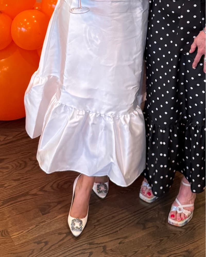 Manolo Blahnik White Heels - Image 5