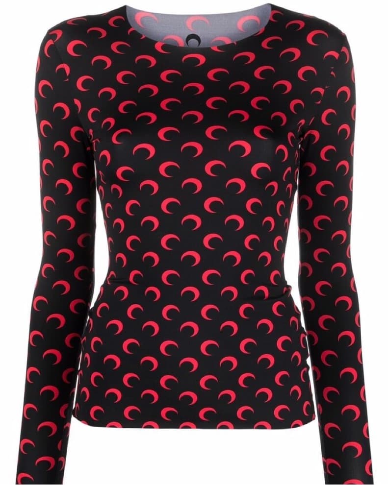 Marine Serre Second Skin Long Sleeve Top - Image 1