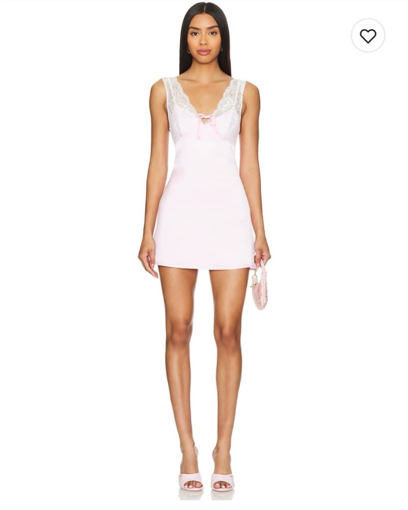 Ruth Mini Dress, Blush Pink  - Image 2