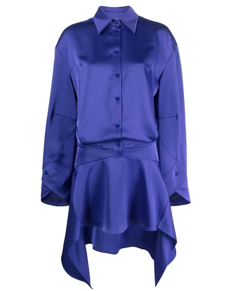 The Attico Asymmetric Hem Shirt Dress - Image 4