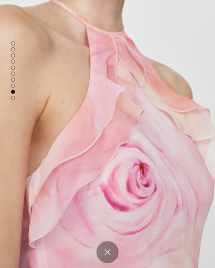 MNG Ruffled Pink Floral dress - Image 5