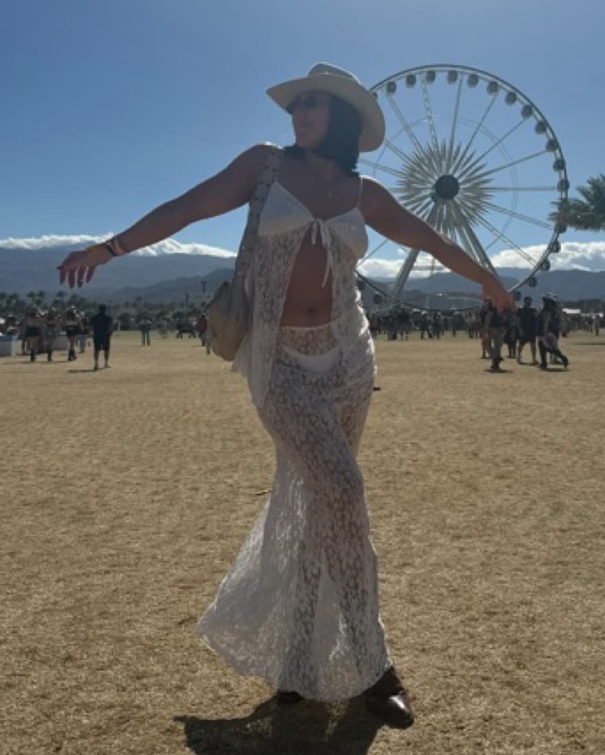 White Lace Skirt & Top set - Image 1