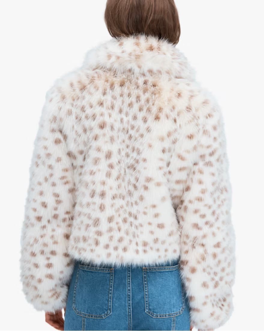 Kate Spade Faux Fur Spotted Jacket - Image 2