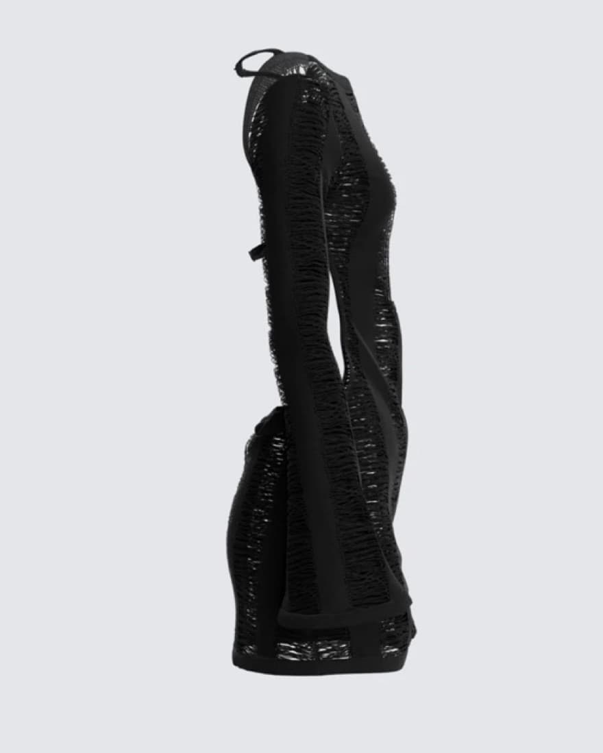 Mindy Black Mini Dress  - Image 1