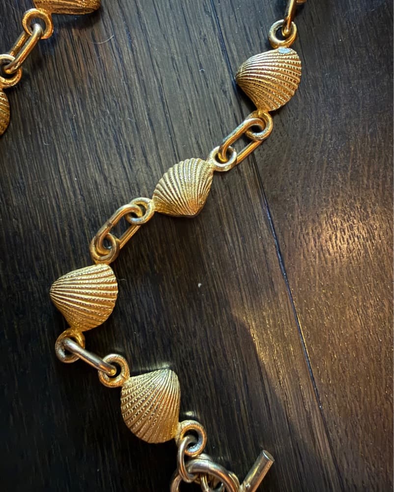 Seashell Chain Belt In Gold  - Image 1