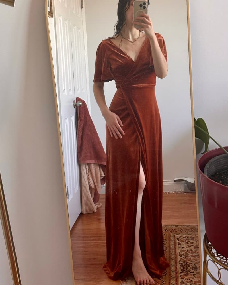 Long Velvet Dress  - Image 1