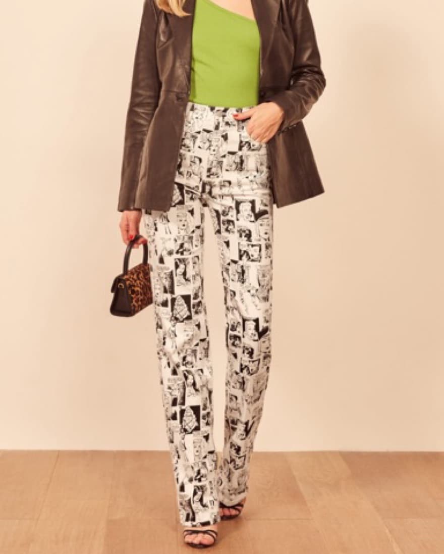 Newsprint High Rise Straight Leg Jeans - Image 1