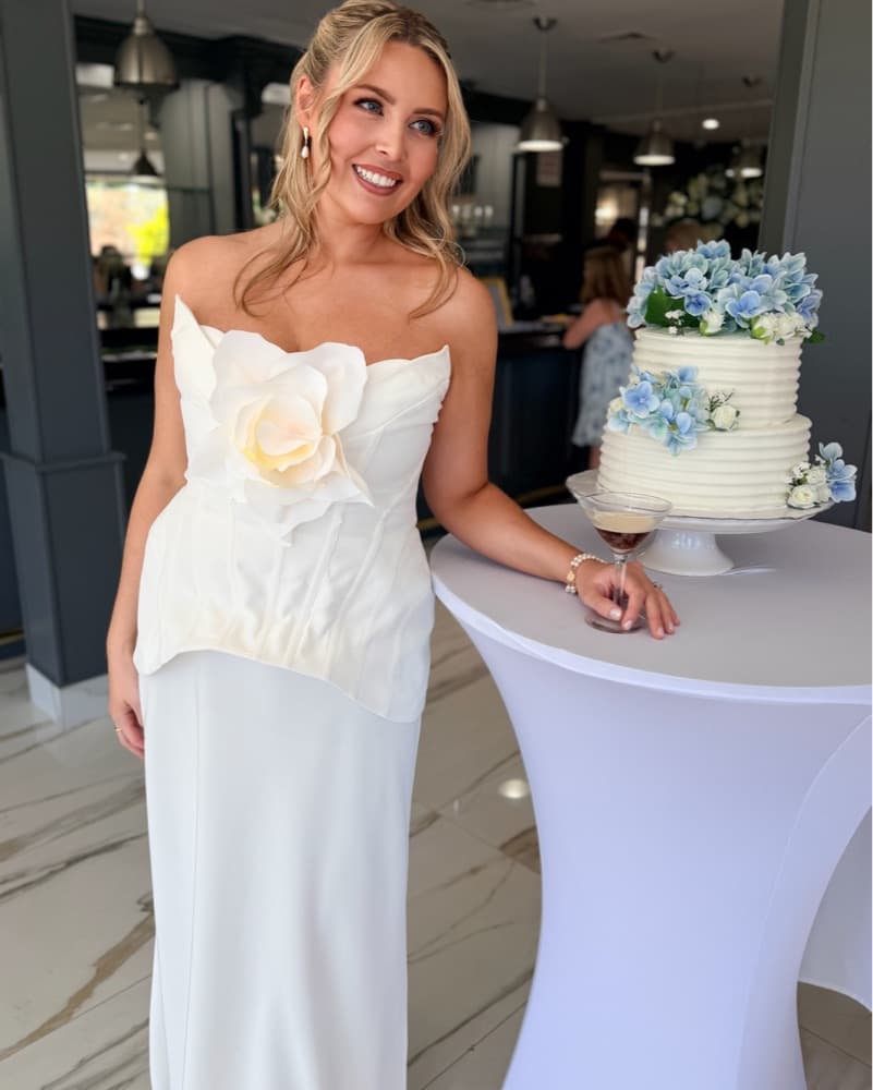 White Detailed Dress  - Image 1