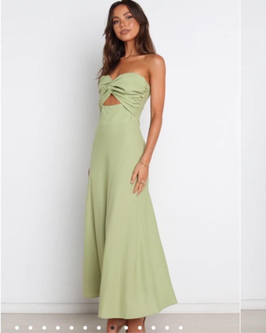 Olive Midi Length Dress - Image 1