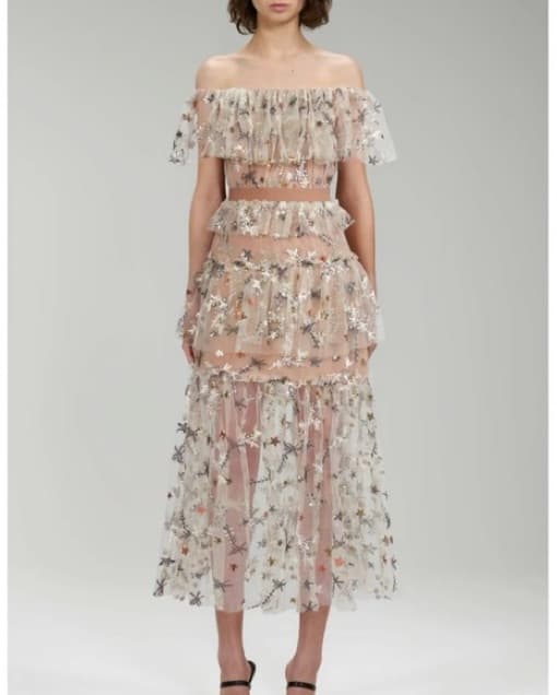 Star Embellished Maxi Dress - Image 1