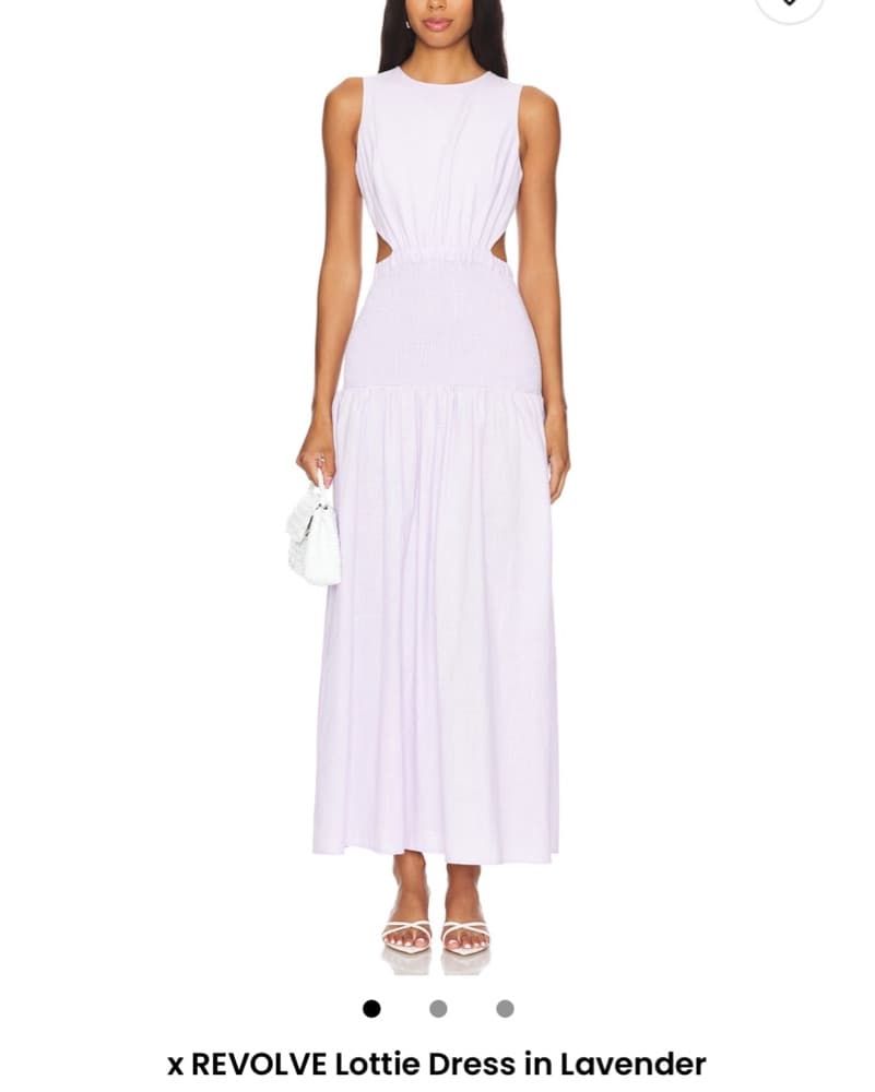 Revolve Lavender Backless Maxi Dress - Image 3