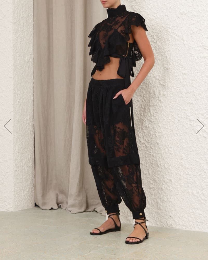 Zimmerman Black Lace Top - Image 2