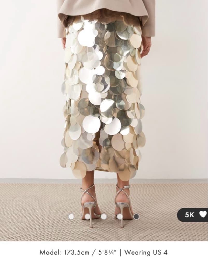 SOLD OUT Asos Sparkle Skirt - Image 4