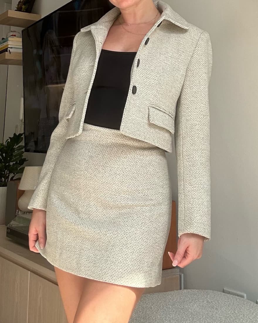 Blazer And Skirt Matching Set - Image 1
