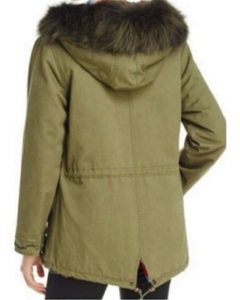 Aqua Reversible Multicolor Fur Coat  - Image 4