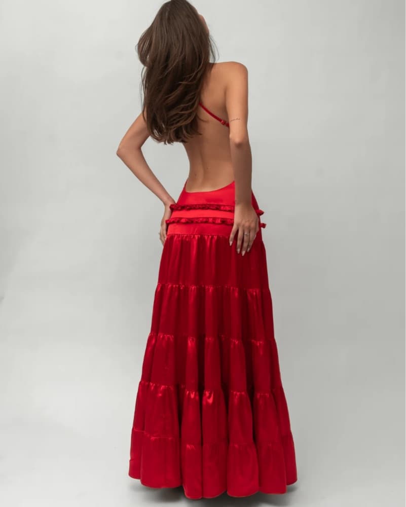 Athena Dress Red Size S - Image 2
