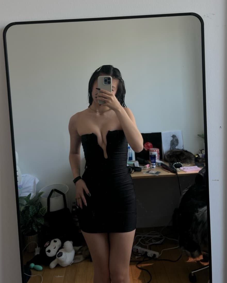 oh Polly Black Dress - Image 2
