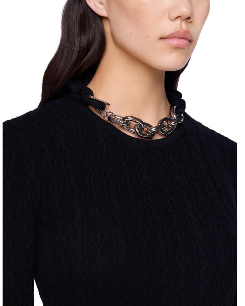 Rabanne Wool & Cashmere Chain Dress - Image 3