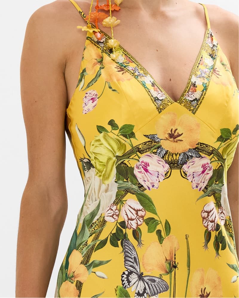 Camilla Paths Of Gold Silk Dress - Image 3