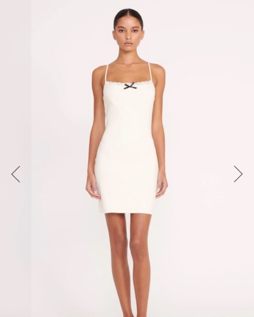 Staud Tessa Dress Ivory XS - Image 1