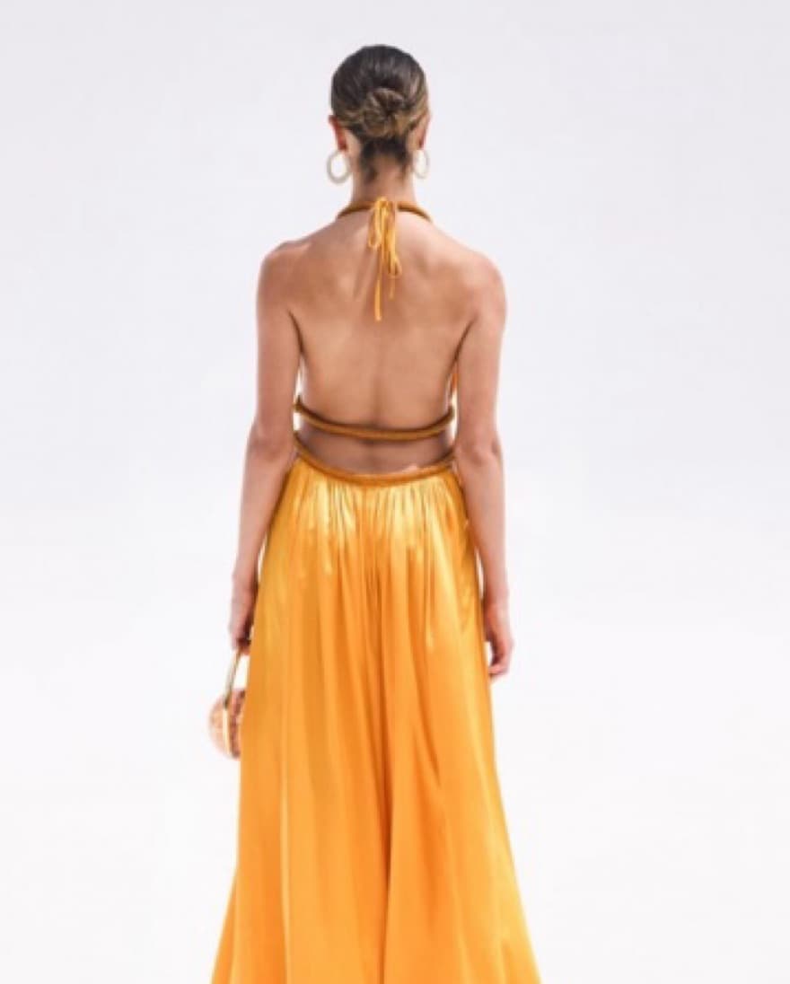 Cult Gaia Salee Gown In Marigold - Image 6
