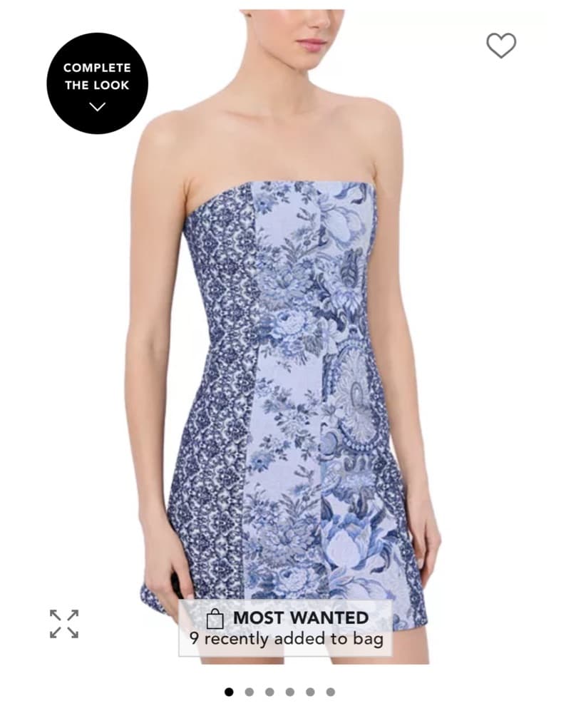 Alice + Olivia Violet Strapless Dress  - Image 2
