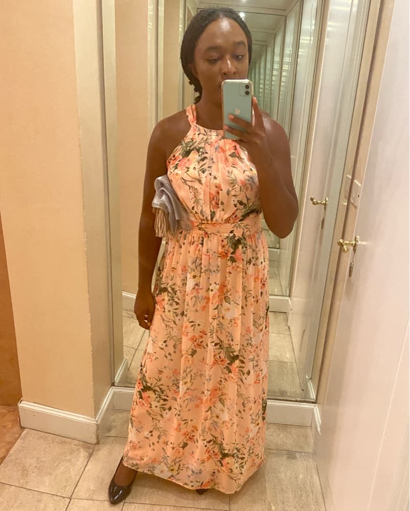 Breezy Floral Halter-Neck Maxi Dress - Image 2