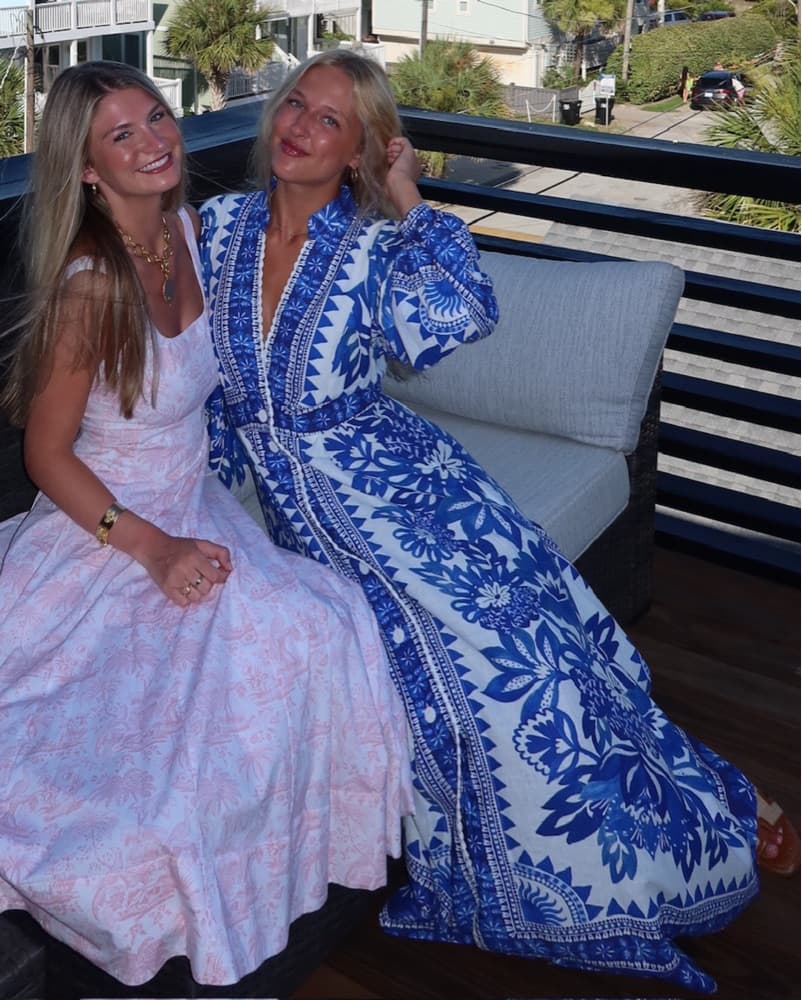 Farm Rio blue tapestry maxi dress - Image 3