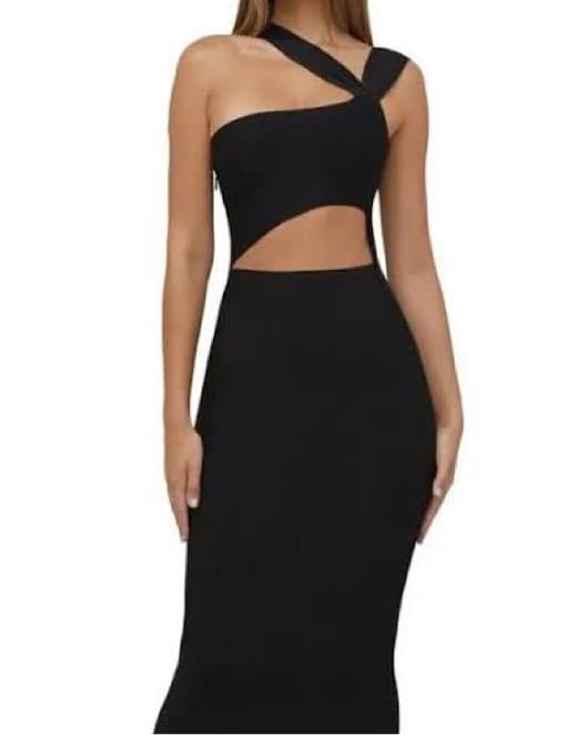 House Of CB Black Cutout Bandage Dress - Image 2