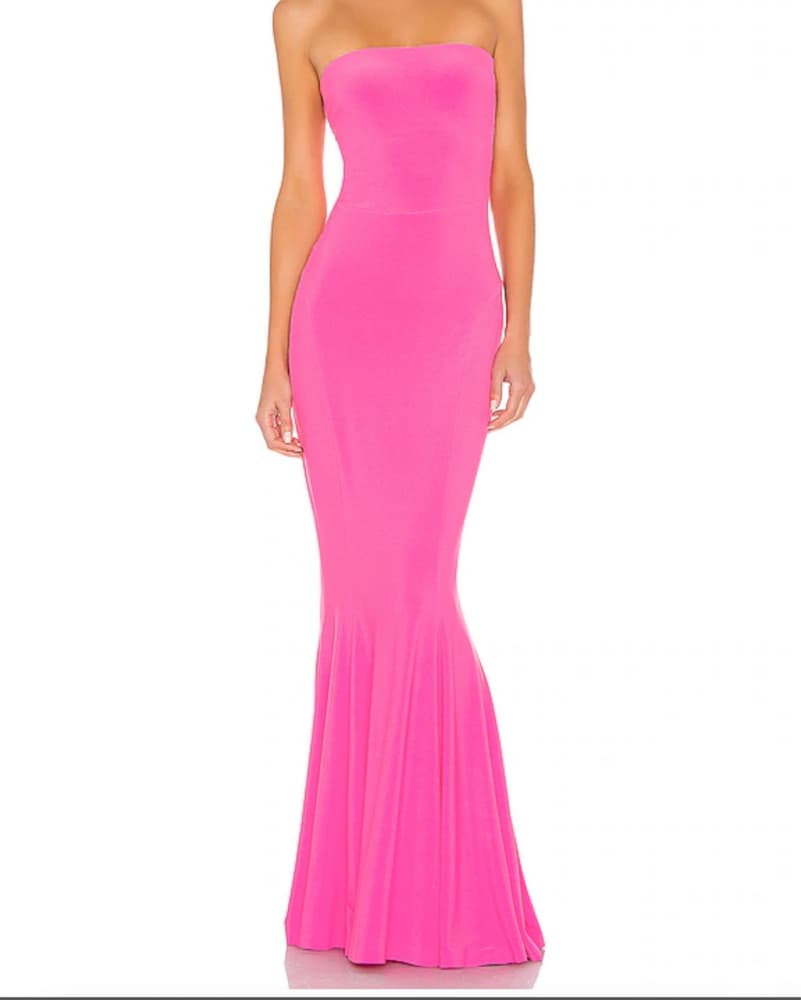 Norma Kamali Strapless Fishtail Dress - Image 1