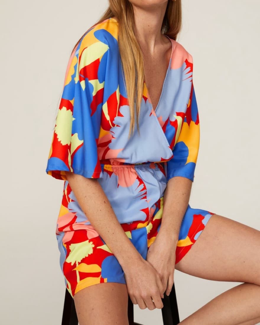 Vibrant Floral Romper - Image 5